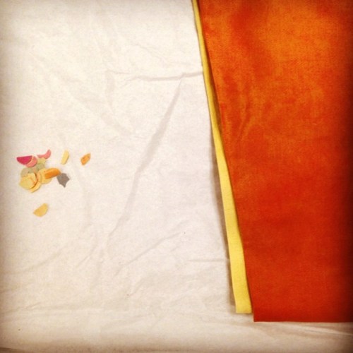 Confetti found in the pocket of a circa 1898 masquerade costume worn by Brigadier General Robert W. Mearns while stationed in the Philippines.